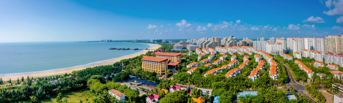 海南省文昌市清澜半岛高隆湾全景