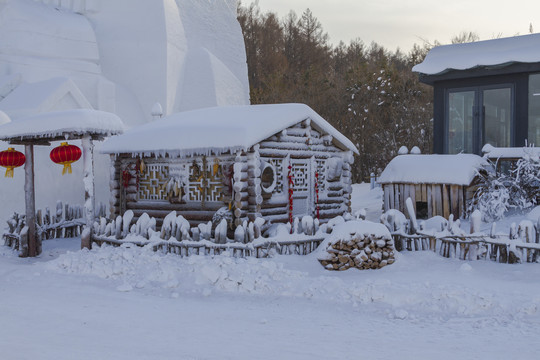 冰雪木屋