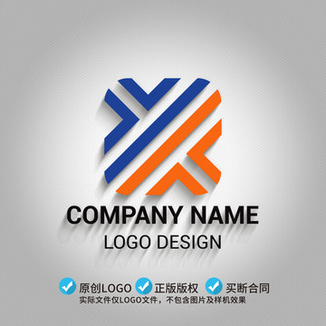 Y字母logo標志設計