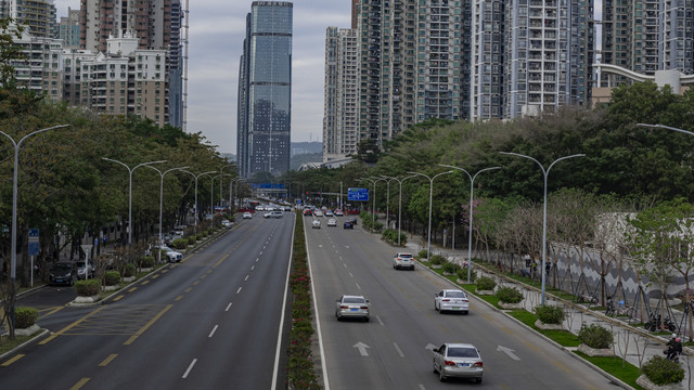 远眺深圳建筑