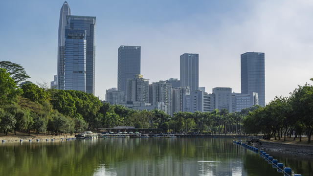 远眺深圳建筑