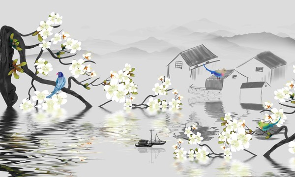 新中式花鳥畫