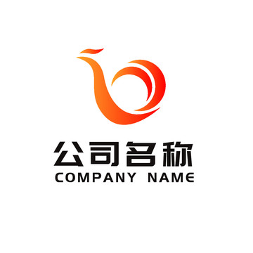 B字母凤凰logo设计