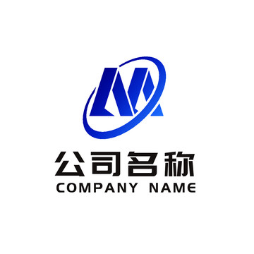 M字母科技logo设计