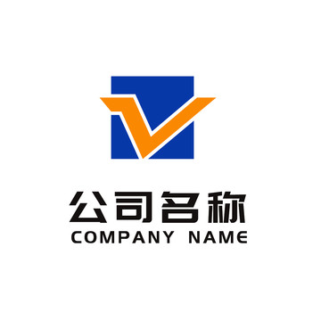 V字母logo設計