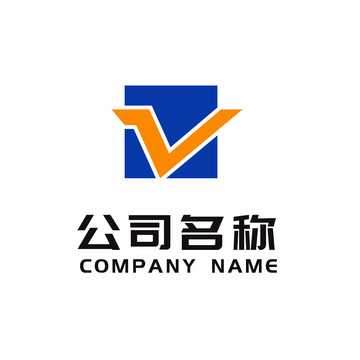 V字母logo设计