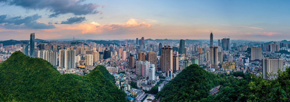 貴州貴陽城市全景風光