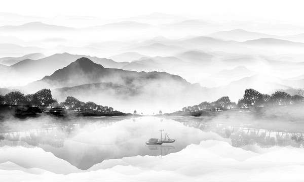 新中式山水畫