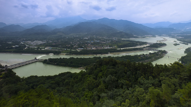 都江堰全景