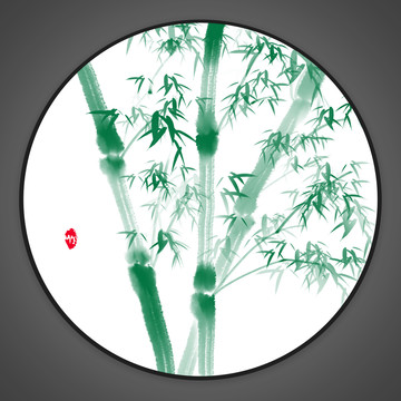 竹子插畫