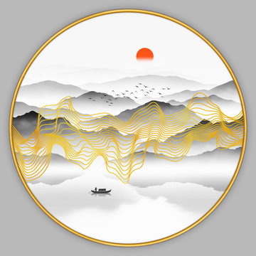 禅意山水画