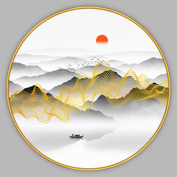 抽象山水畫