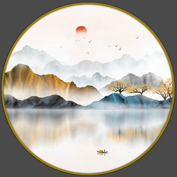 新中式山水畫