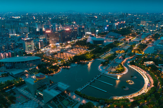 东莞中心广场夜景