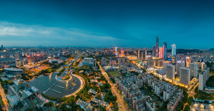 东莞中心广场夜景