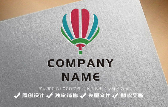 气球卡通logo设计