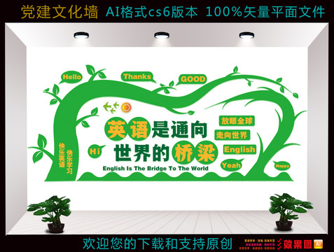 英語文化墻