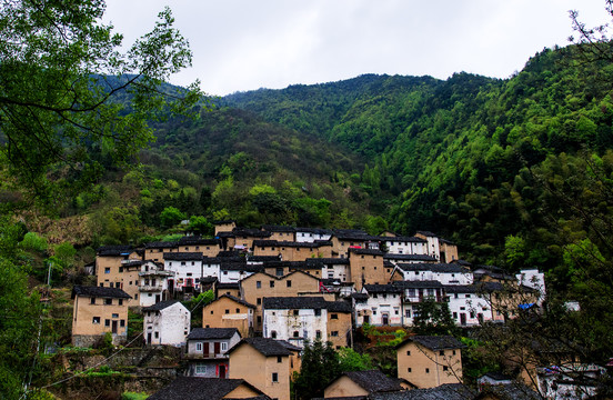 皖南民居阳产土楼农村房屋古村