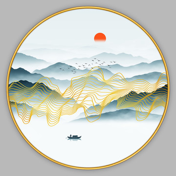 禪意山水畫