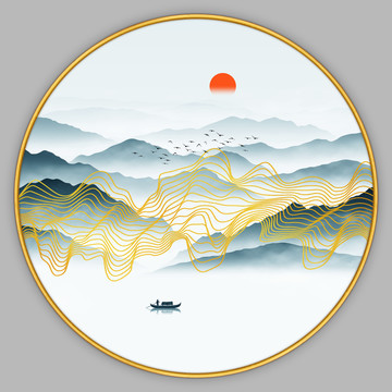 禅意山水画