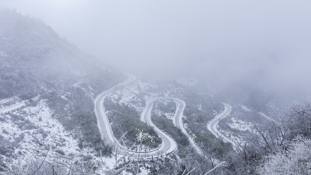 光雾山雪景