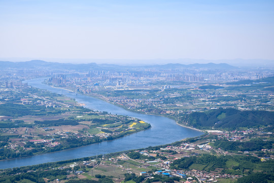 俯瞰鸟瞰吉林市