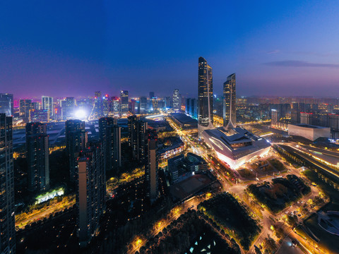 南京城市风夜景