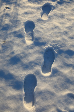 雪地脚印