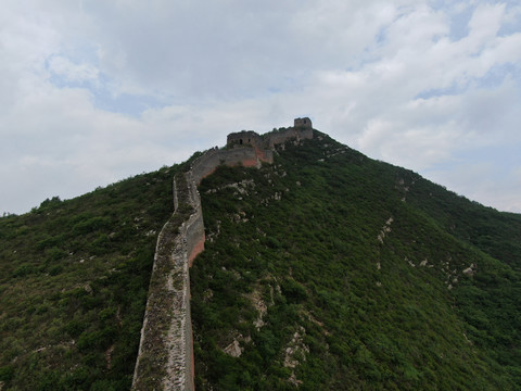 航拍唐山長城遺址