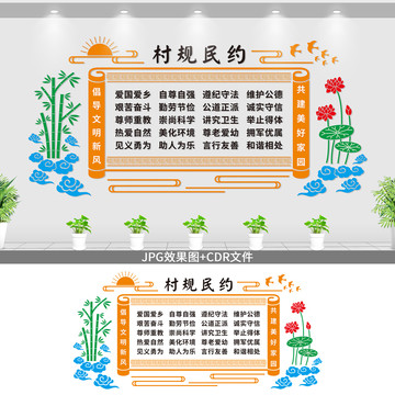 村規(guī)民約文化墻