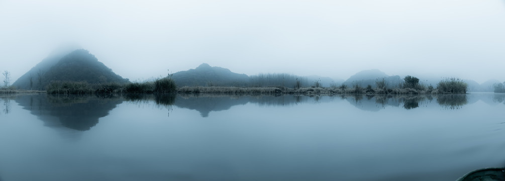 水墨普者黑风光