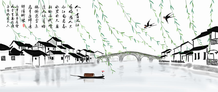 江南春國畫