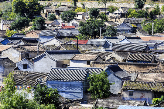 北京市门头沟区灵水村俯瞰