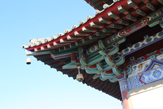 中式古建飞檐翘角斗拱结构