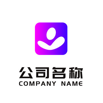 抽象人健身logo