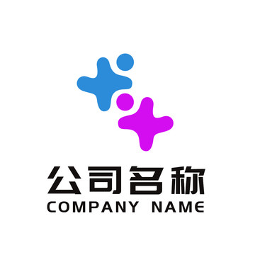 抽象儿童logo