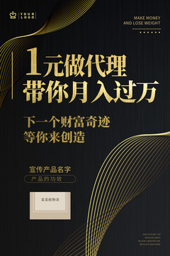 微商裂變造勢海報