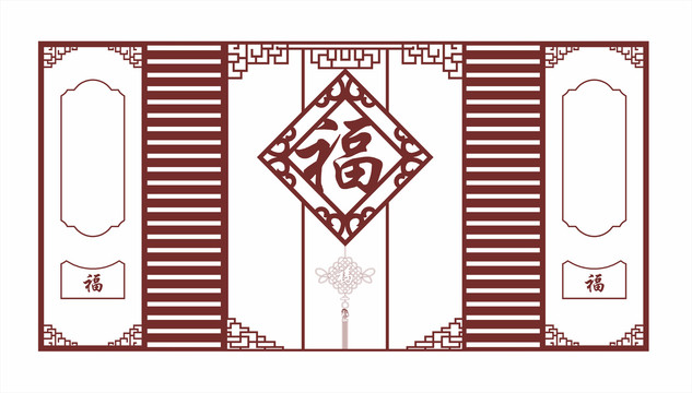 背景裝飾墻