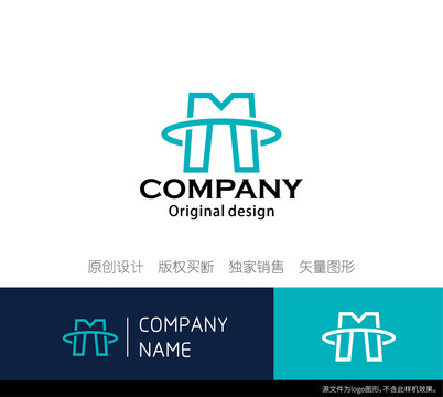 MT字母logo设计