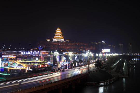 宝鸡夜景