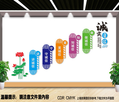 樓道誠(chéng)信文化墻