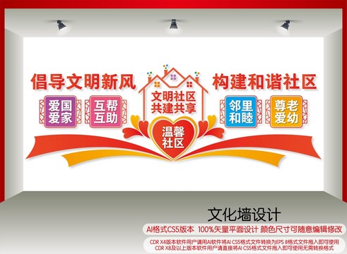 文明社區(qū)文化墻