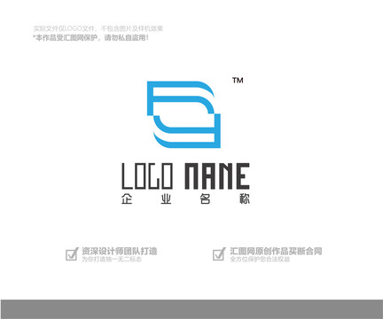 R字母logo设计