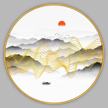 水墨山水画