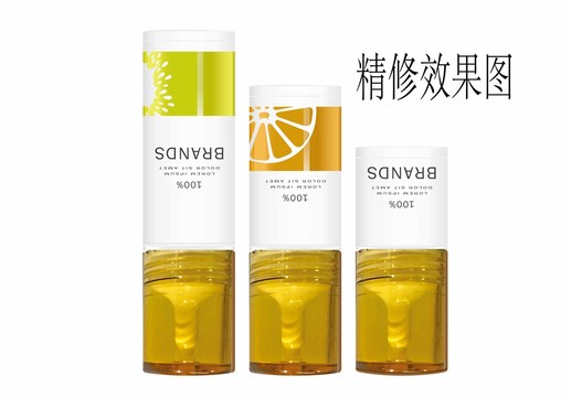 按壓型精華素瓶效果圖