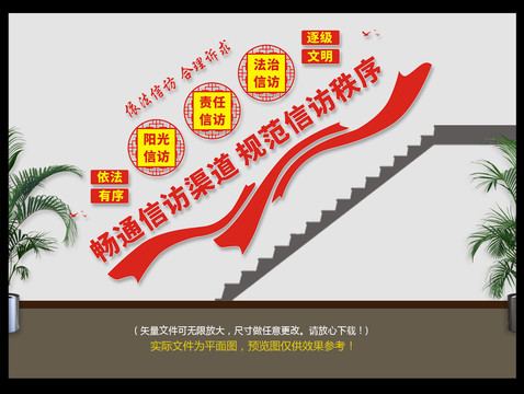 信訪局樓道文化墻