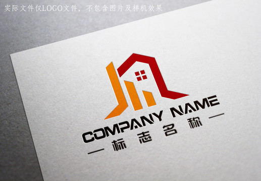 字母J家居装修装饰logo