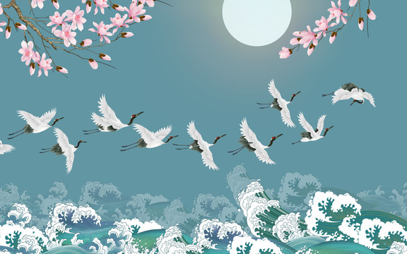 海浪仙鶴
