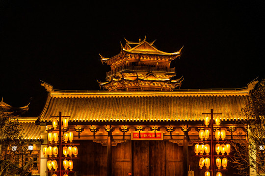 闽越水镇夜景