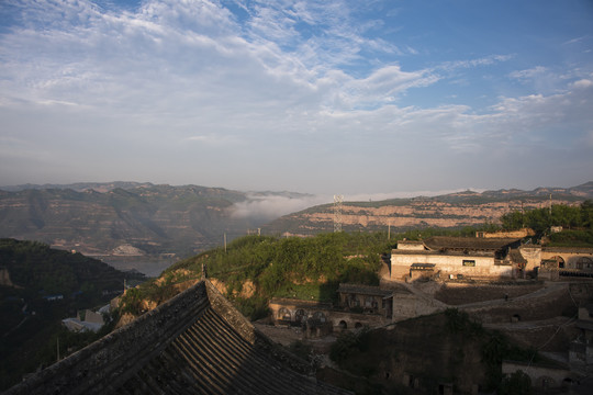 中国山西临县碛口古镇李家山民居